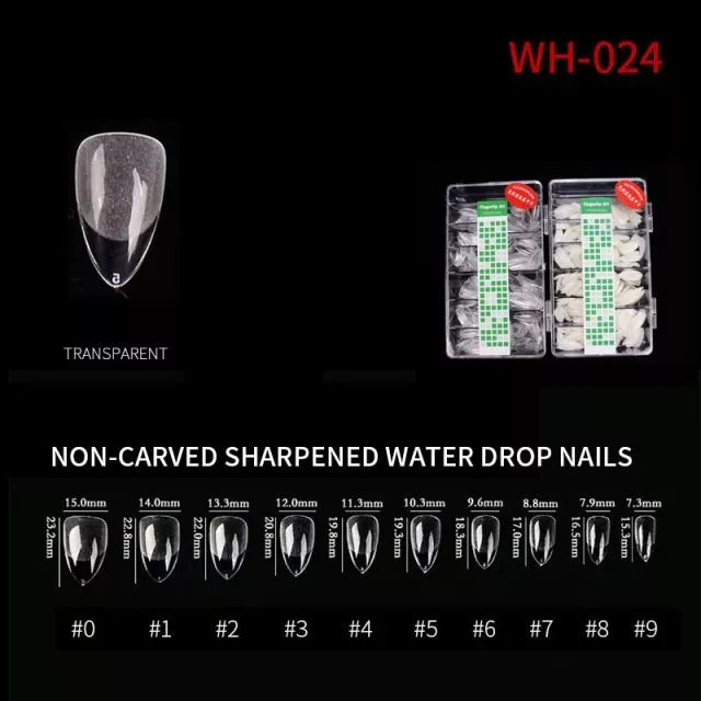 Nail Tip Natural Style WH05 Clear 500 pcs