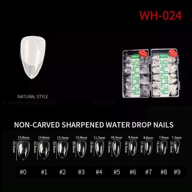 Nail Tip Natural Style WH05 Clear 500 pcs