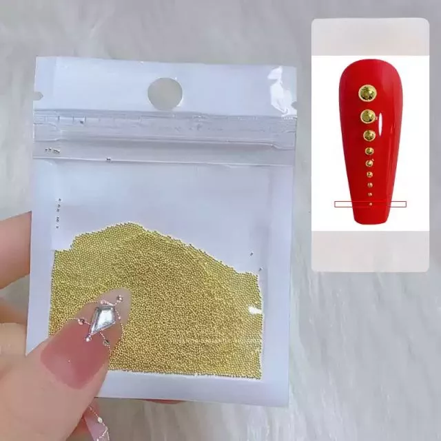 Nail Art Pearls 01# Gold 0.4mm / 6000pcs