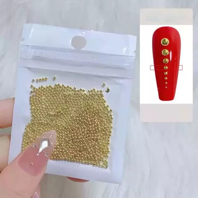Nail Art Pearls 11# Gold 1.5mm / 1000pcs