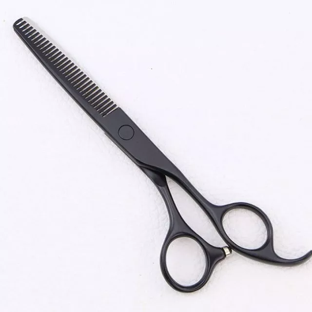 Professionella tunningssaxar 6.0” – 4CR stål, 25–30% tunningsgrad, Teflon Black