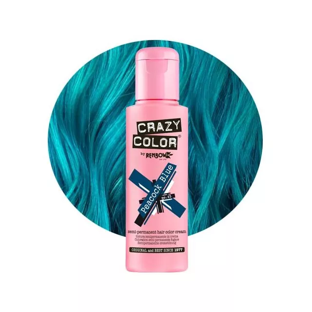 Crazy Color Hårfärg Peacock Blue #45