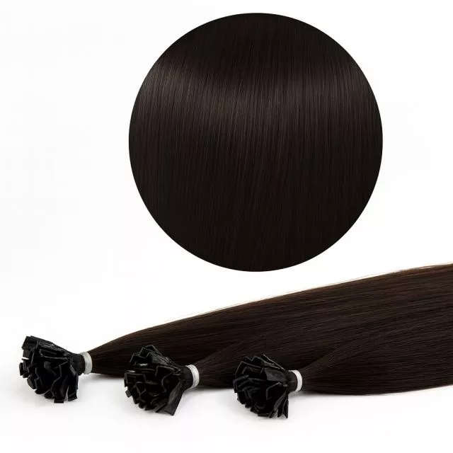 Nail Tip Hår European 25st 60cm 1B#