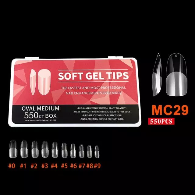 Soft Gel Tips 29# 550 pcs
