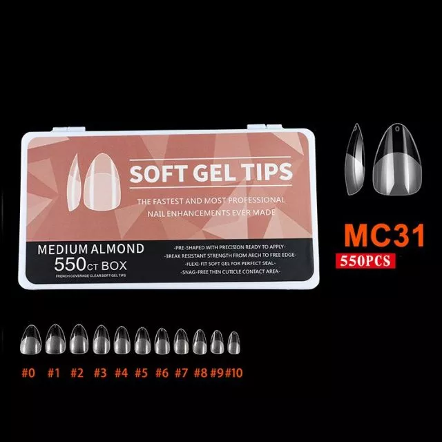 Soft Gel Tips 31# 550 pcs