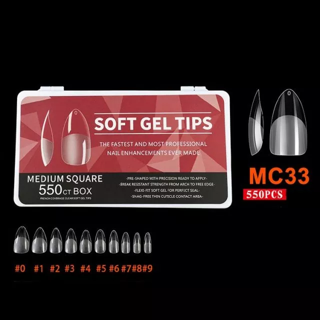 Soft Gel Tips 33# 550 pcs
