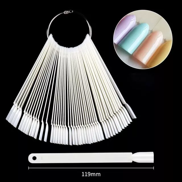 Nail Polish Color Chart 01 Natural 50 pcs