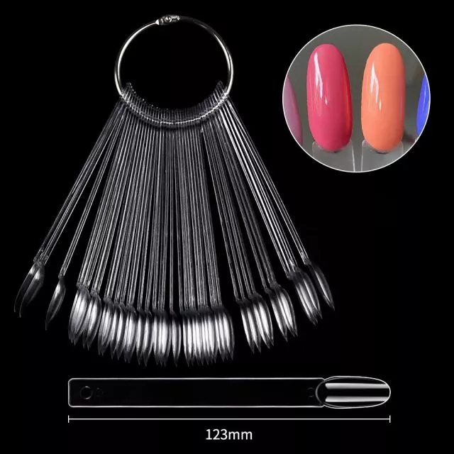Nail Polish Color Chart 02 Transparent 50 pcs