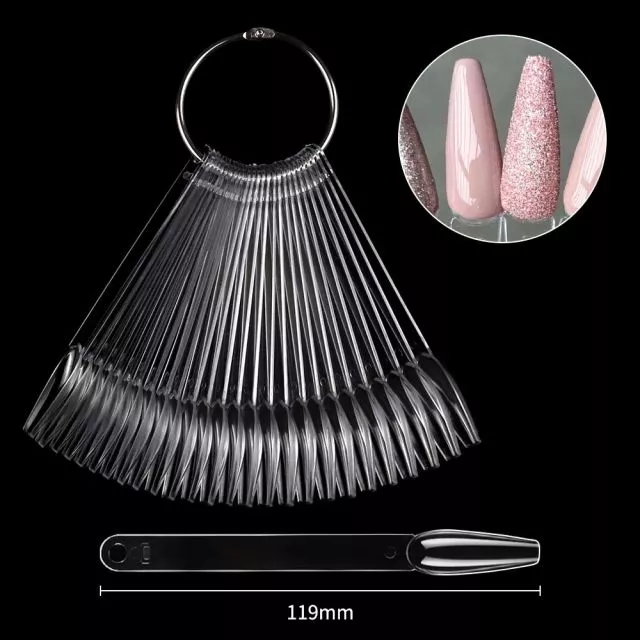 Nail Polish Color Chart 04 Transparent 50 pcs