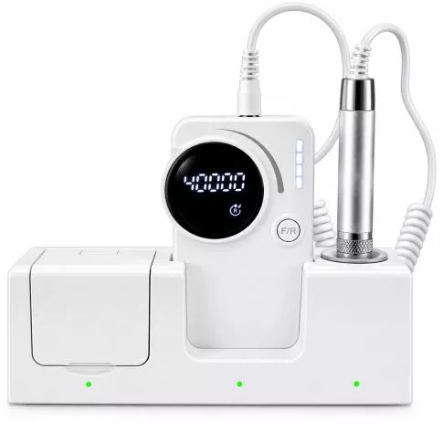 Professional nagelfräs 40 000 rpm med desinfektionsfunktion