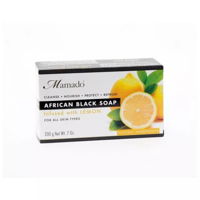Mamado African Black Soap 200g Lemon