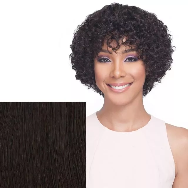 Bobbi Boss Premium Human Hair Wig MH1266 Cardi Natural Color