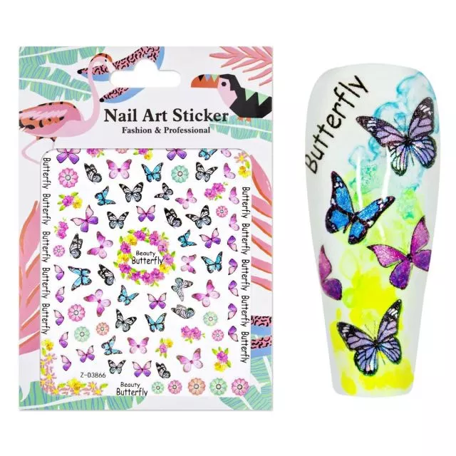 Nailart Sticker Butterfly 4