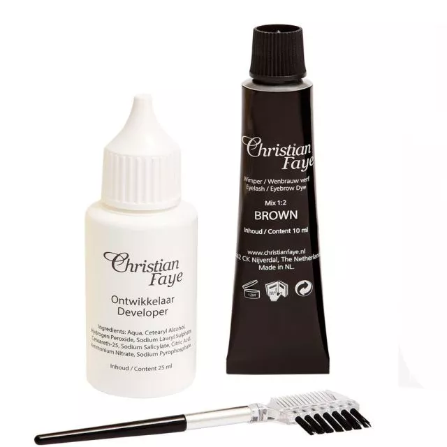 Christian Faye Eyebrow / Eyelash Dye BrownBlack