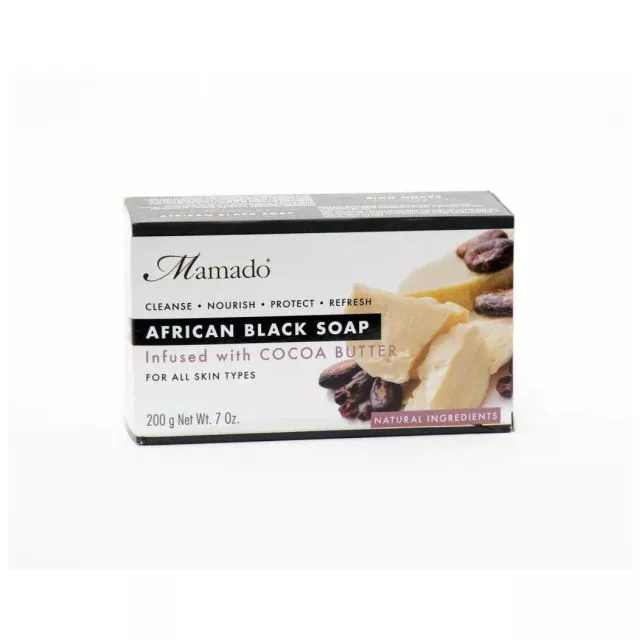 Mamado African Black Soap 200g Cocoa Butter