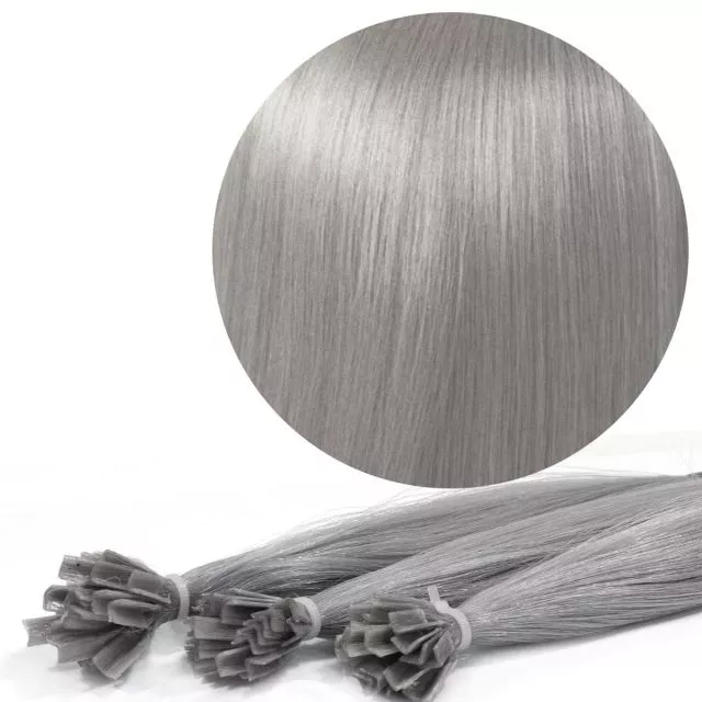 Nail Hair Premium 40cm 25kpl Silver Ash#
