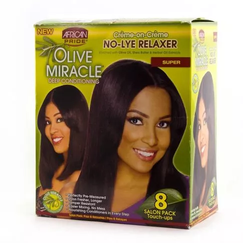 African Pride Relaxer Kit Super - Salon Pack 8pcs