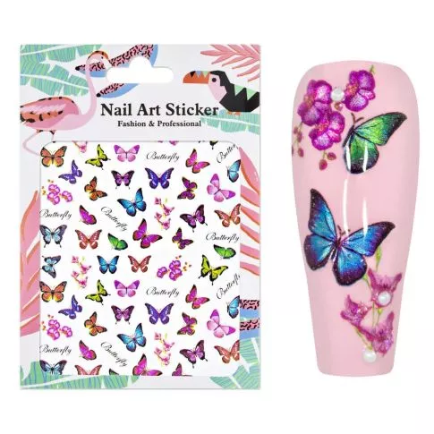 Nailart Sticker Butterfly 3