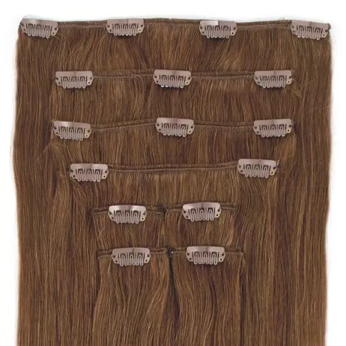Clip-On Hårförlängning 8-delar 40cm 8#