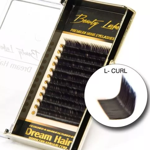 Premium Mink Voluumiripset L-Curl 0.07T x 12mm